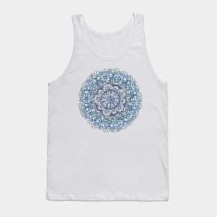 Indigo Medallion with Butterflies & Daisy Chains Tank Top